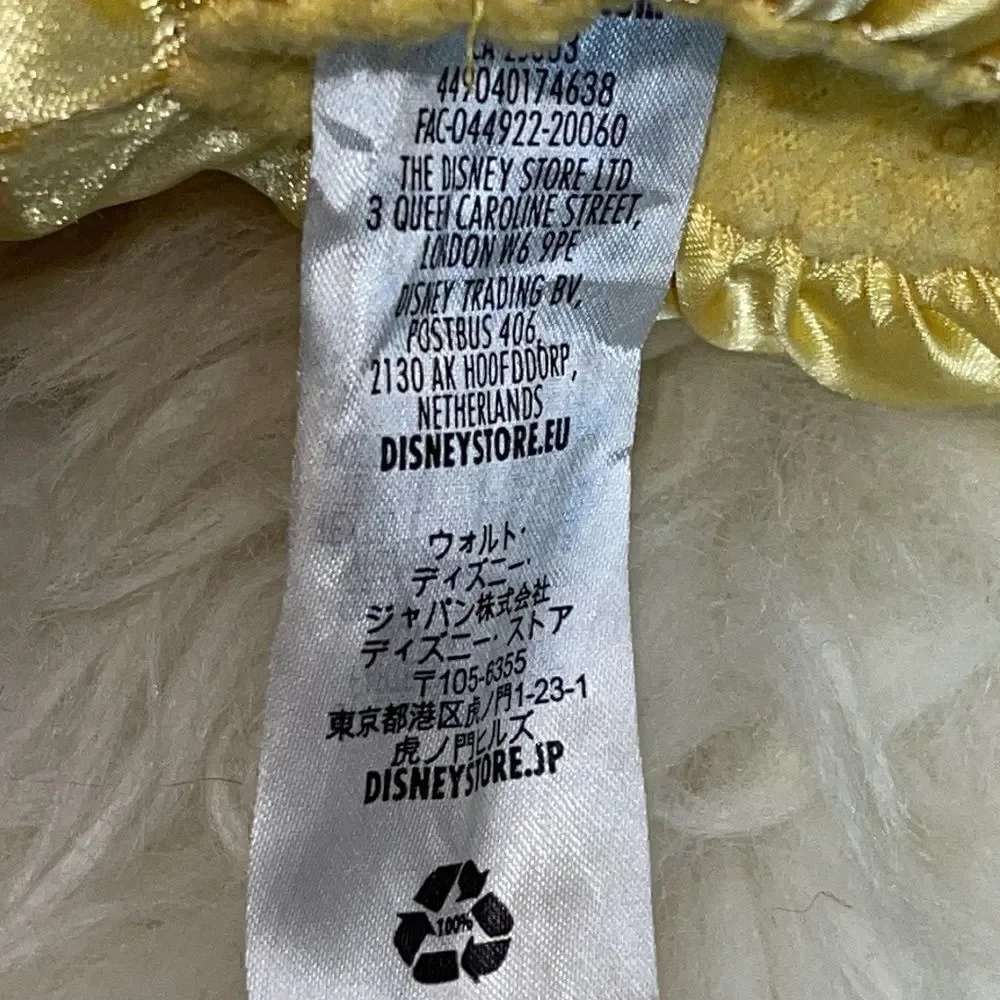 ‎Disney store Belle Beauty and the Beast slippers size 5/6 Dress up princess